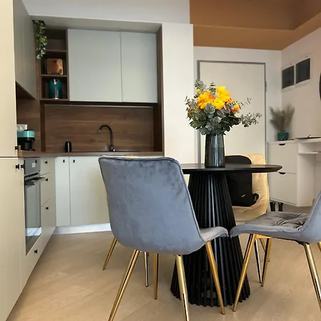 Exclusive Cortina North With Private Parking & Balcony - 01 Apartment Bucharest